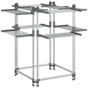vidaXL Wasrek 107x107x120 cm aluminium