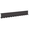 vidaXL Gazonrand 20 st 102 x 15 x 4 cm Staal Zwart
