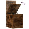 vidaXL Opbergbox 30x35x35 cm bewerkt hout gerookt eikenkleurig
