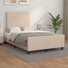 vidaXL Bedframe zonder matras 120x190 cm kunstleer cappuccinokleurig