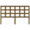vidaXL Hoofdbord 156x4x100 cm massief grenenhout honingbruin