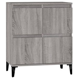 vidaXL Dressoir 60x35x70 cm bewerkt hout grijs sonoma eikenkleurig