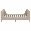 vidaXL Bedframe voor kinderen met hoofdbord Lichtgrijs 80 x 160 cm