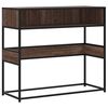 vidaXL Wandtafel 90x35x80 cm bewerkt hout bruin eikenkleur