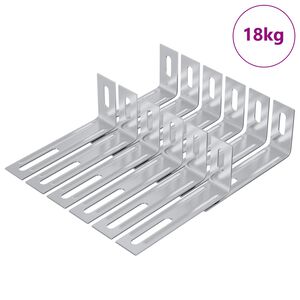 vidaXL Anti Tip Beugel Effen 1268 pcs Zilver IJzer