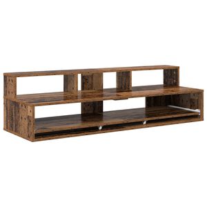 vidaXL studiobureau Oud hout 130 x 42,5 x 36 cm Bewerkt hout