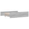 vidaXL Bedframe met hoofd- en voeteneinde grijs sonoma 200x200 cm