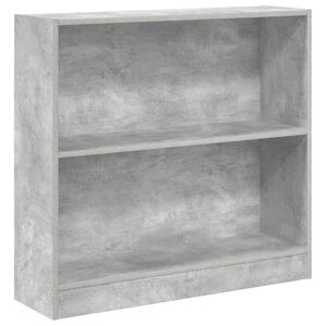 vidaXL Boekenkast 80x24x75 cm bewerkt hout betongrijs