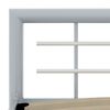 vidaXL Bedframe metaal grijs en wit 180x200 cm