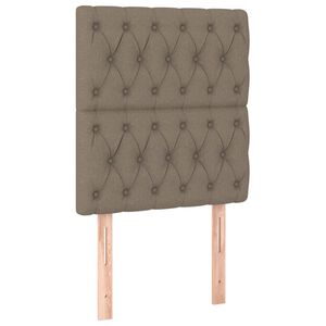 vidaXL Hoofdbord taupe 80x7x118/128 cm Stof