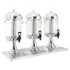 vidaXL Drievoudige sapdispenser roestvrij staal 3x8 L