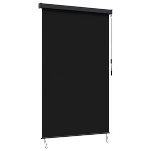 vidaXL Rolgordijn Zwart 180 x 250 cm Stof en Aluminium