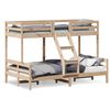 vidaXL Stapelbed massief grenenhout 80x200/120x200 cm