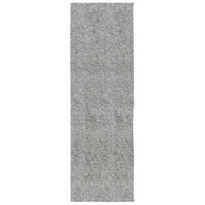 vidaXL Vloerkleed PAMPLONA shaggy hoogpolig modern 80x250 cm grijs