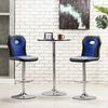 vidaXL Barstoelen 2 st kunstleer blauw