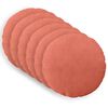 vidaXL Kussensloop 6 pcs HEERLEN Rood-oranje &Oslash; 40 cm corduroy