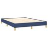 vidaXL Bedframe zonder matras stof blauw 140x200 cm