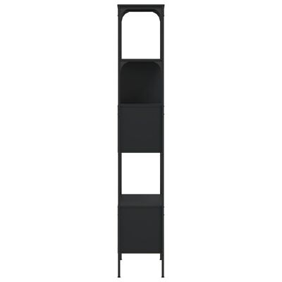 vidaXL Boekenkast 5-laags 76x33x188,5 cm bewerkt hout zwart