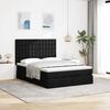 vidaXL Ottoman bed met matras en LED's 140x190cm stof zwart