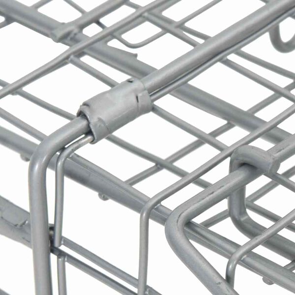 vidaXL Dierenvallen Antraciet 61 x 20 x 21,5 cm Staal