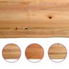 vidaXL Bartafel rechthoekig boomrand 200x80x102 cm massief eikenhout