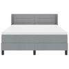 vidaXL Boxspringbed met matras Lichtgrijs 200 x 140 cm Polyester