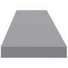 vidaXL Wandschappen zwevend 4 st 120x23,5x3,8 cm MDF grijs