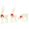 vidaXL Kerstdecoratie rendier 3 st 90 LED's warmwit