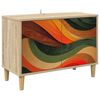 vidaXL Tv-meubel BONN 69 x 33 x 50 cm Sonoma Bewerkt hout