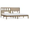 vidaXL Bedframe massief grenenhout honingbruin 200x200 cm