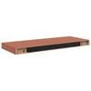 vidaXL Wandplank Wandgemonteerd 2 pcs Rood 60 x 23 x 4 cm Bewerkt hout