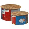 vidaXL Salontafels 2 st massief mangohout
