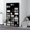 vidaXL Cd-kast 102x23x177,5 cm bewerkt hout zwart