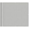 vidaXL Balkonscherm 90x700 cm 100% oxford polyester lichtgrijs