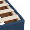 vidaXL Boxspring met matras stof blauw 140x200 cm