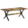 vidaXL Eettafel 180x90x73 cm massief hergebruikt hout