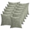 vidaXL Kussen 12 st HEERLEN Groen 45 x 45 cm Chenille Stof