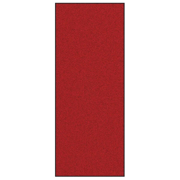 vidaXL Deurmat Rood en Zwart 120 x 300 cm Polypropyleen en vinyl