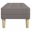 vidaXL Bank Taupe 113 x 57 x 39 cm Stof
