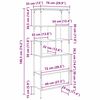 vidaXL Boekenkast Artisan Eiken 76 x 33 x 188,5 cm Bewerkt hout