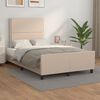 vidaXL Bedframe zonder matras 120x190 cm kunstleer cappuccinokleurig