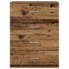 vidaXL Dressoir met lade Oudhout 60 x 39 x 80 cm Bewerkt hout