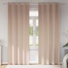 vidaXL Zwart-out Gordijnen met Ringen 2 pcs Taupe 260 x 140 cm