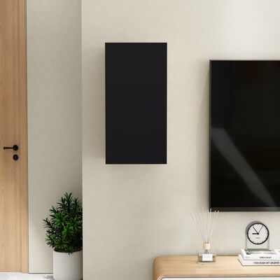 vidaXL Tv-meubel 30,5x30x60 cm spaanplaat zwart