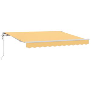 vidaXL Uitschuifbare luifel Zand 3,5 x 2 m Stof
