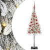 vidaXL Kerstboom met 150 LED met standaard Wit 120 cm PE en staal