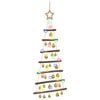 vidaXL Hangende kerstboom met ballen 90 cm 30 LED's Meerkleurig