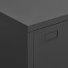 vidaXL Opbergkast industrieel 70x40x115 cm metaal antracietkleurig