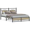 vidaXL Bedframe zonder matras hout sonoma eikenkleurig 140x190 cm