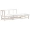 vidaXL 3-delige Loungeset massief grenenhout wit